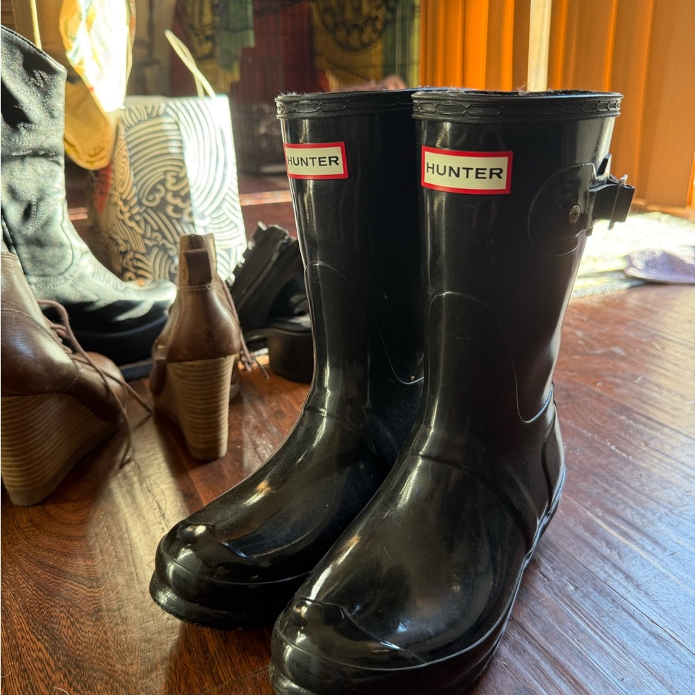 Hunter Black Rain Boots